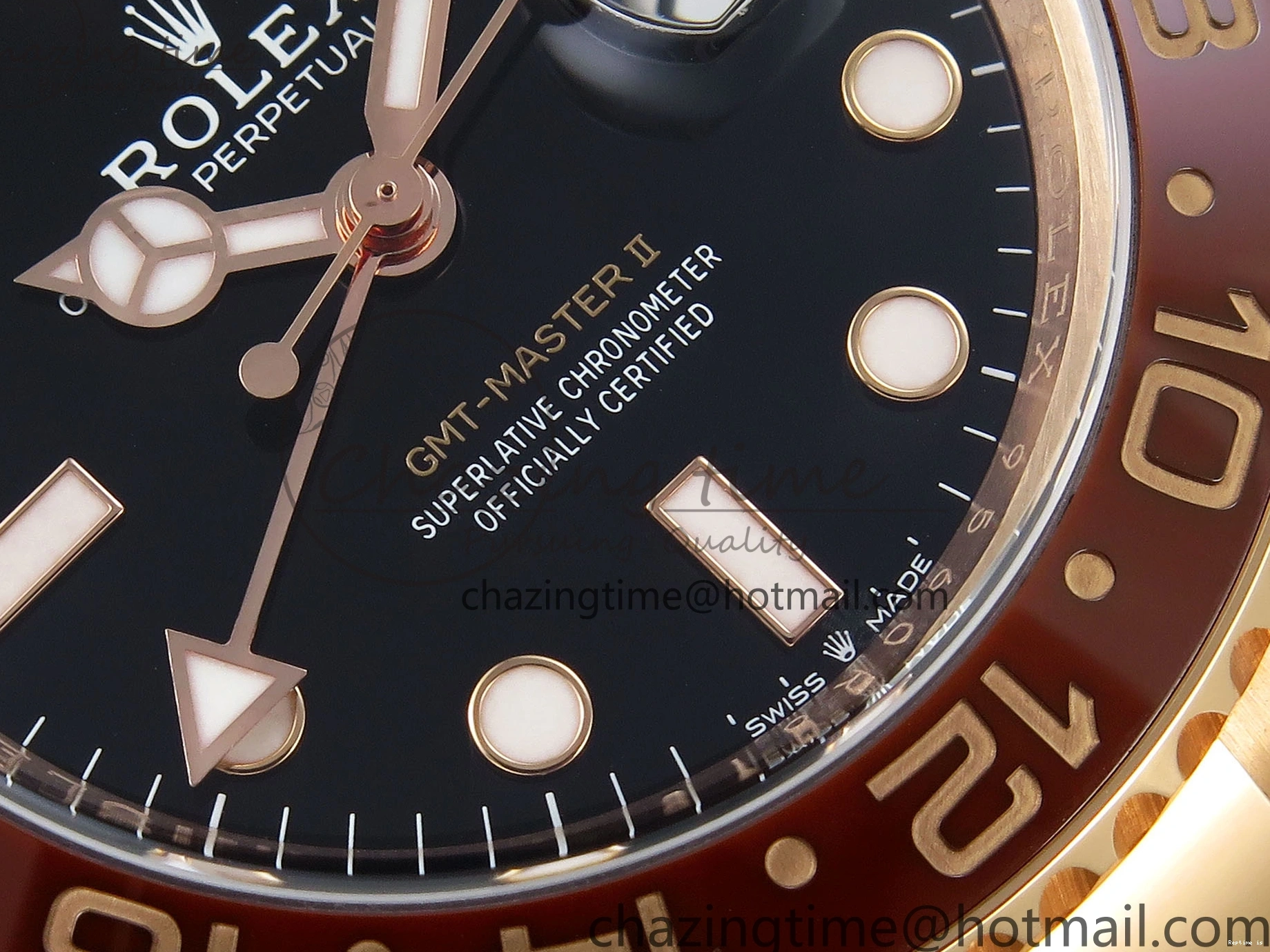 0103 Refined GMT-Master II 126715 CHNR Black Brown Ceramic Clean Factory 1:1 Best Edition on RG Bracelet DD 1715